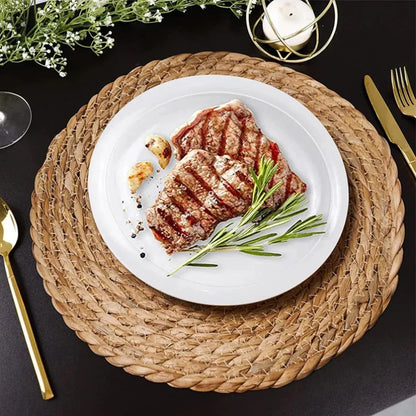 Rattan Placemats: Handwoven Round Heat Insulation Mats
