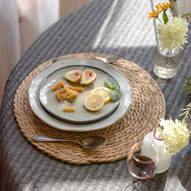 Rattan Placemats: Handwoven Round Heat Insulation Mats