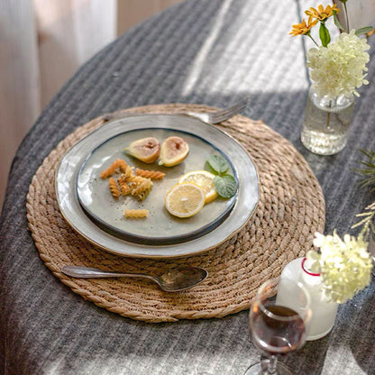 Rattan Placemats: Handwoven Round Heat Insulation Mats